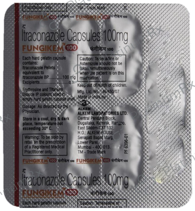 Fungikem 100mg Capsule 7s