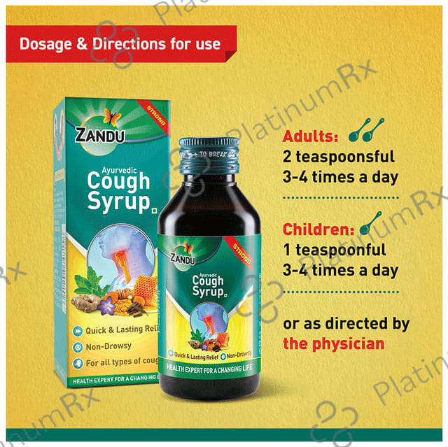 Zandu Ayurvedic Cough Syrup 100ml