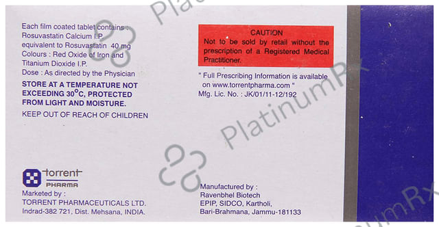 Rozucor 40mg Tablet 10s