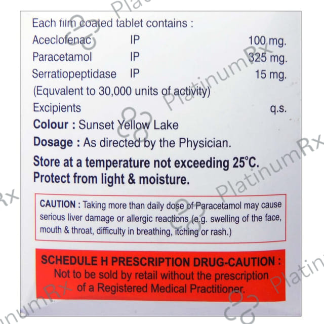 Spade AP 100mg/325mg/15mg Tablet
