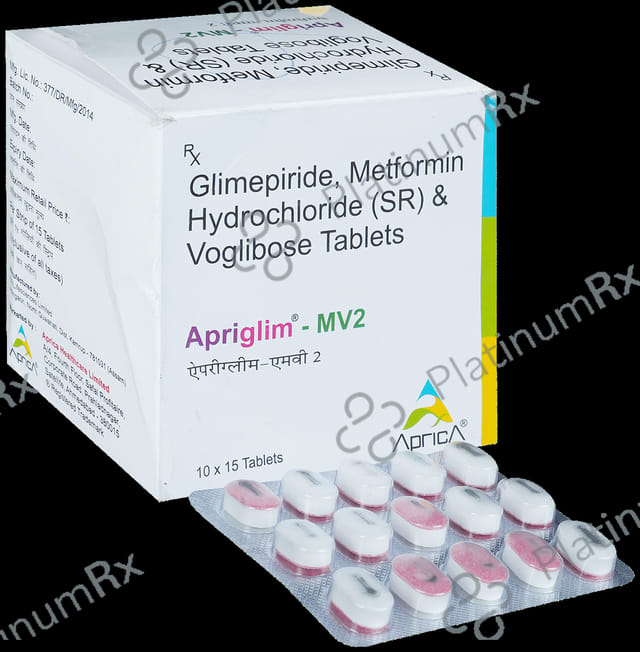 Apriglim-MV 2 Tablet SR 15 Tablet SR