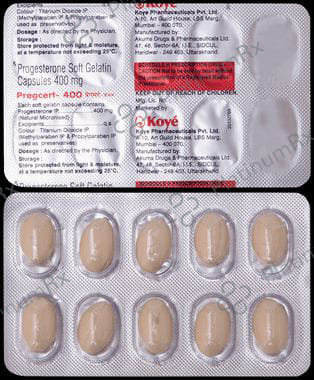 Pregcert 400mg Capsule 10s