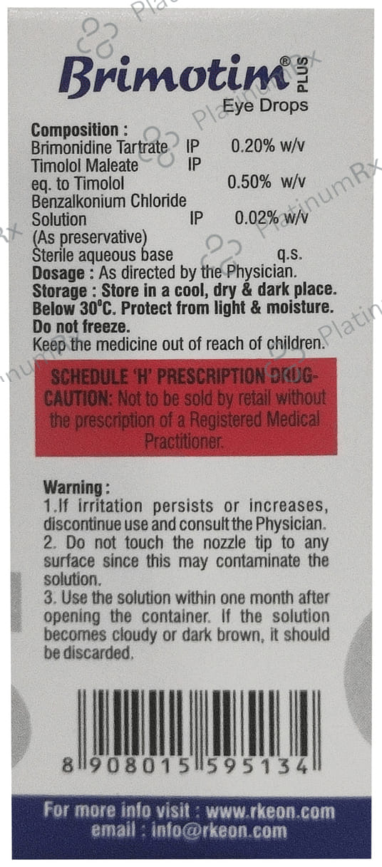 Brimotim Plus Eye Drop 5ml
