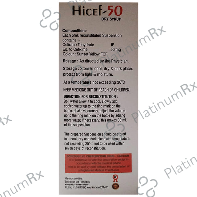 Hicef 50 Dry Syrup