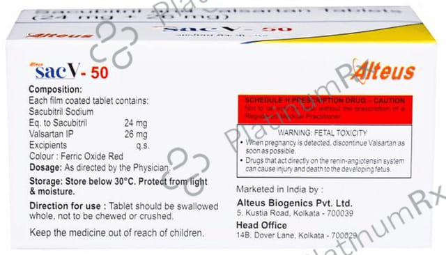 Sac V 24mg/26mg Tablet 15 tablets