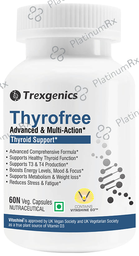 Trexgenics Thyrofree Thyroid Support Veg Capsule
