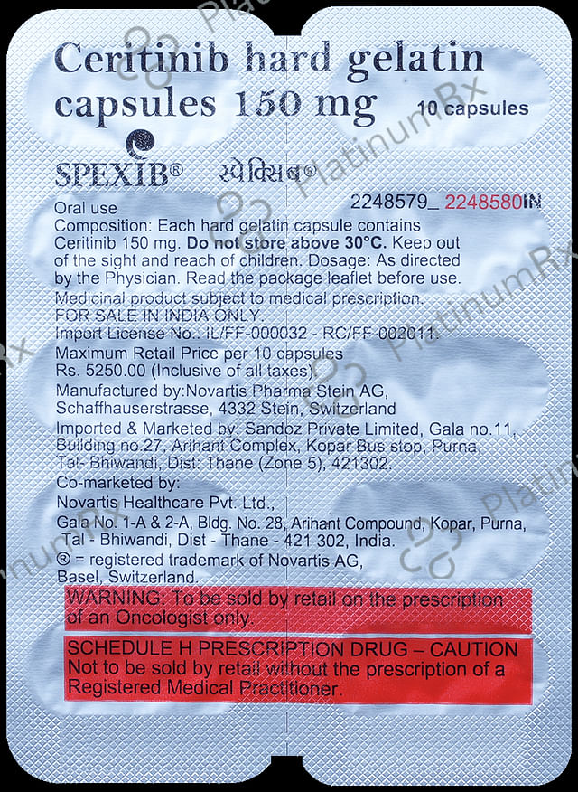 Spexib 150mg Capsule 10s