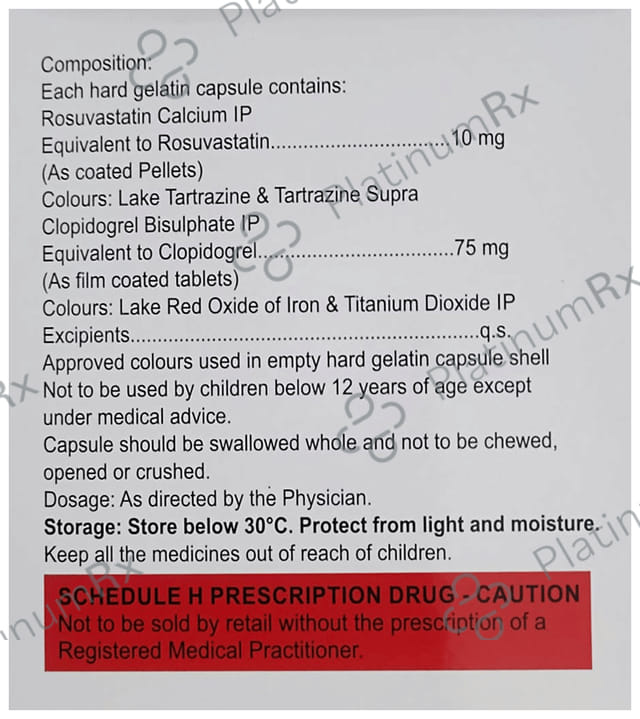 Crevast CV 10/75mg Capsule 15s