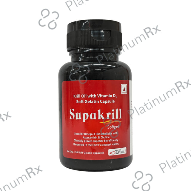 Supakrill Soft Gelatin Capsule 30 Soft Gelatin Capsule