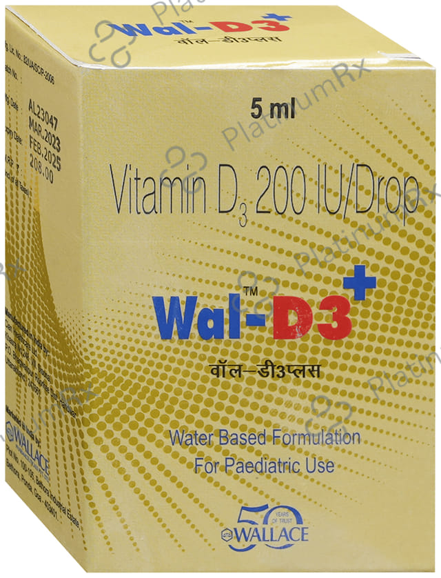 Wal D3 Plus 200IU Oral Drop 5ml