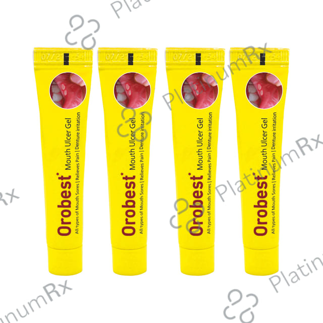 Orobest Mouth Ulcer Gel (10gm Each) 4 Tubes