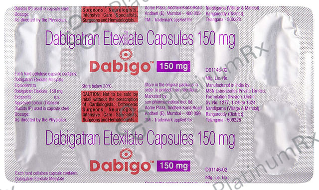 Dabigo 150mg Capsule 10s