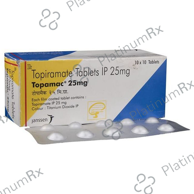 Topamac 25mg Tablet 10s