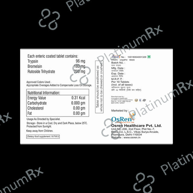 Osify 200/96/180mg Tablet 10s