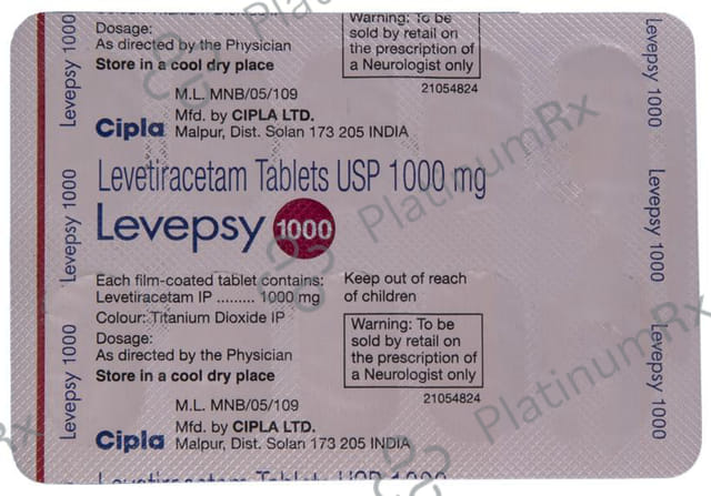 Levepsy 1000mg Tablet 10s