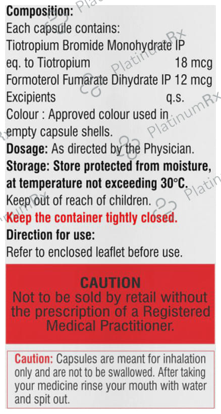 Tropicel F 18/12mcg Capsule 30s