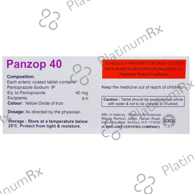 Panzop 40mg Tablet 10s