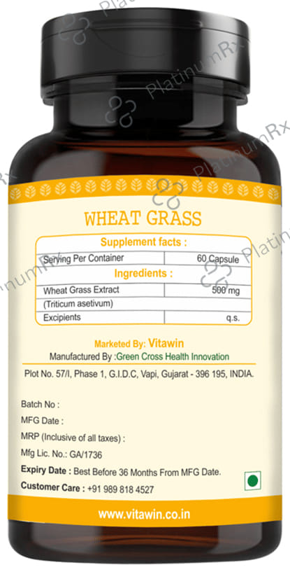 Vitawin Wheat Grass Vegetarian Capsule