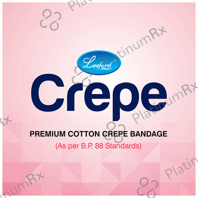 Leeford Crepe Cotton Crepe Bandage B.P. 88 10cm x 4m