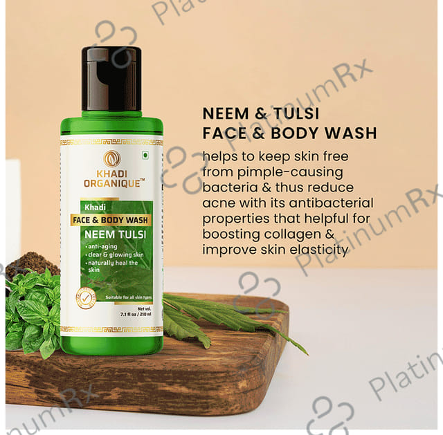 Khadi Organique Face & Body Wash Neem Tulsi