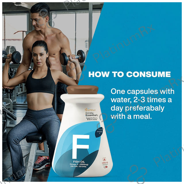 MyFitFuel Fish Oil Omega 3 1000mg Soft Gelatin Capsule 20 capsules