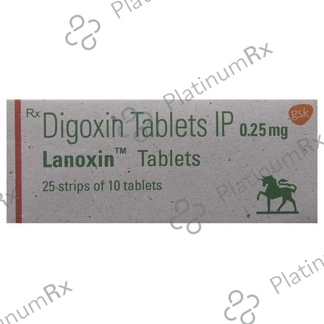 Lanoxin 0.25mg Tablet 10s