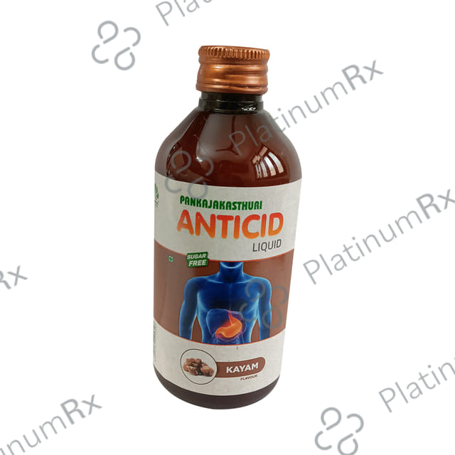 Pankajakasthuri Anticid Liquid Kayam Sugar Free