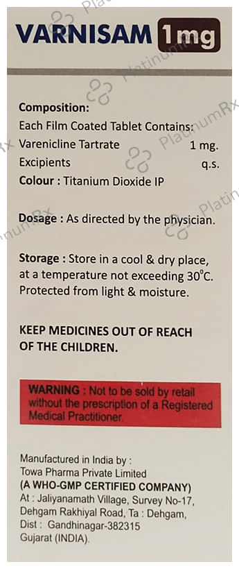 Varnisam 1mg Tablet 10s