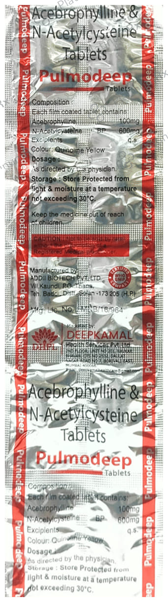 Pulmodeep 100mg/600mg Tablet