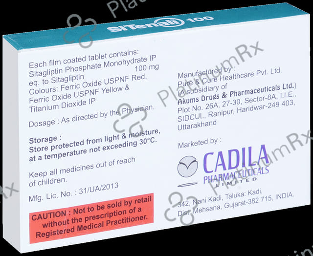 Sitenali 100mg Tablet