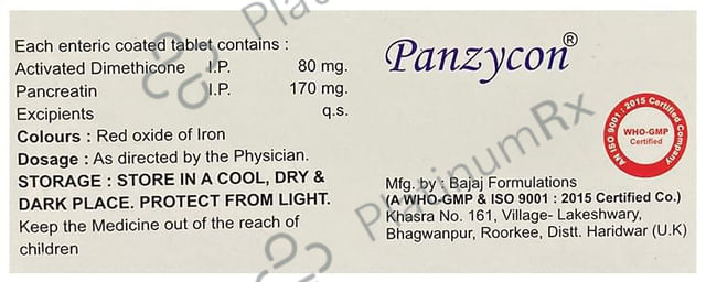 Panzycon 170/80mg Tablet 10s