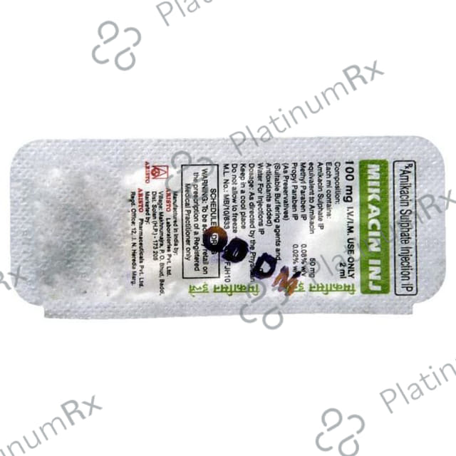 Mikacin 100mg Injection 2ml