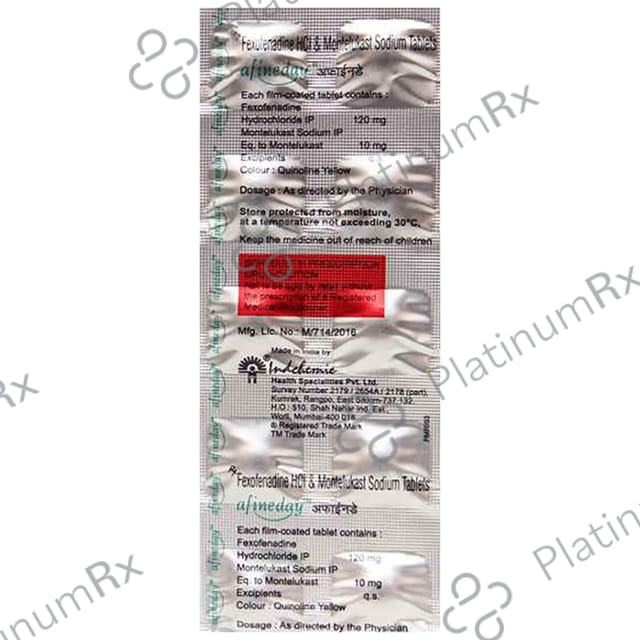 Afineday 120/10mg Tablet 10s