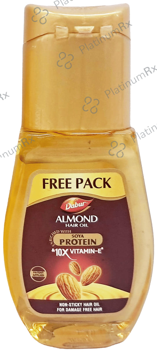 Dabur Almond Hair Oil with Soya Protein & Vitamin E - For Damage Free Hair 190 ml
