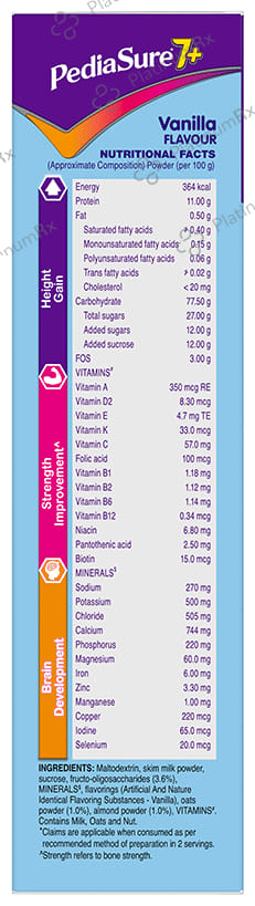 PediaSure Powder for Growing Children Vanilla with Oats & Almond 200 gm