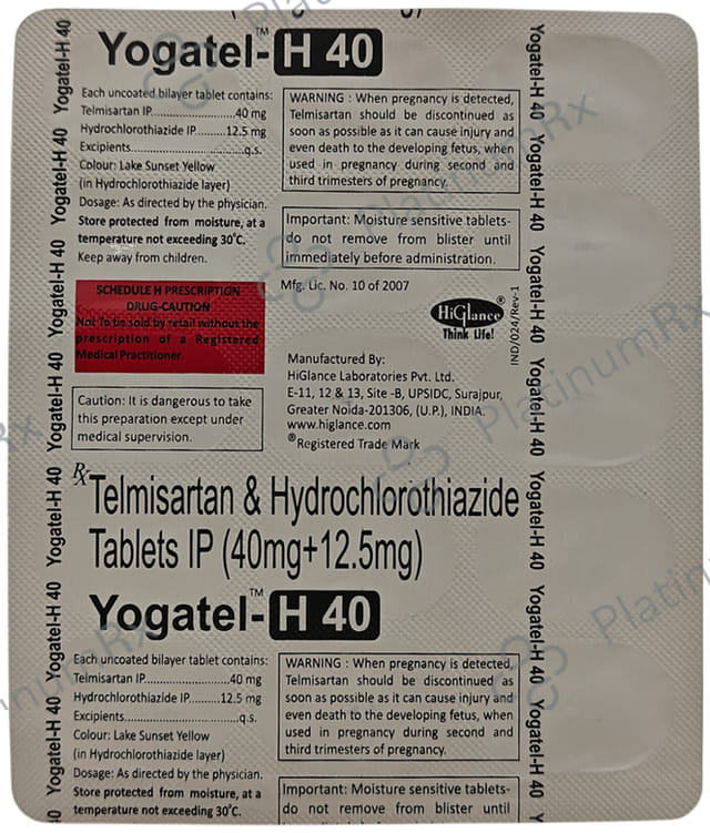 Yogatel-H 40 Tablet