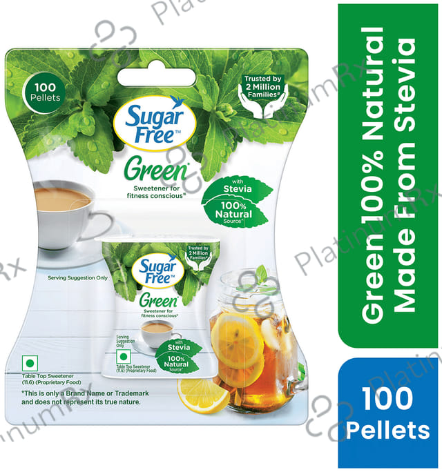 Sugar Free Green Stevia for Calorie Conscious - Pellets 100 pellets