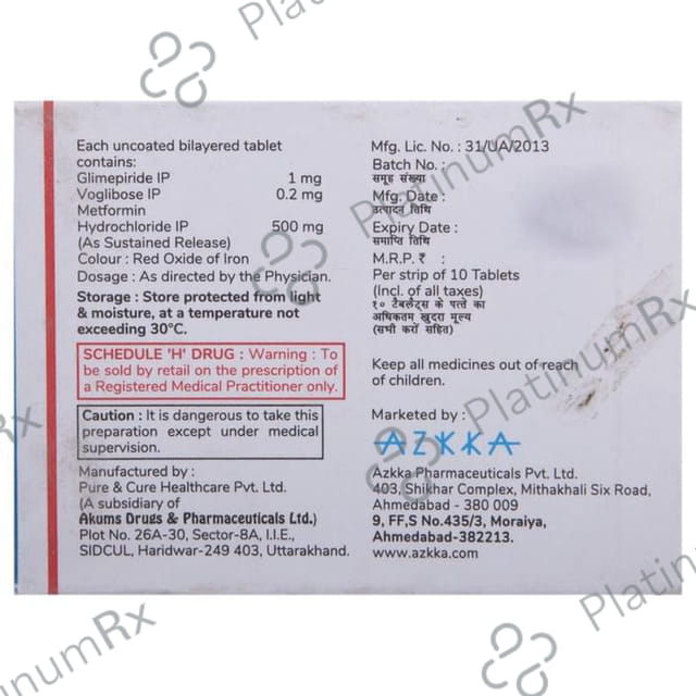 Azmet-VG 1 Tablet SR