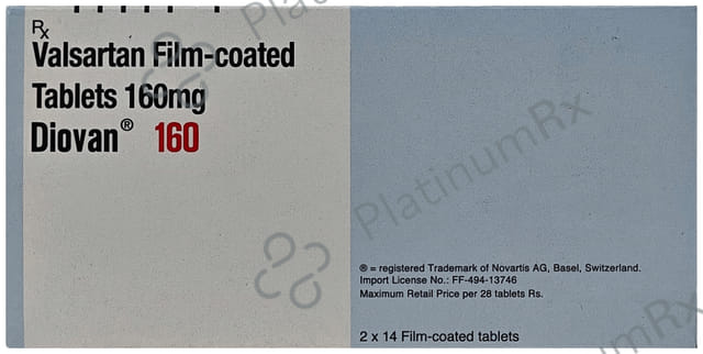 Diovan 160mg Tablet 28s