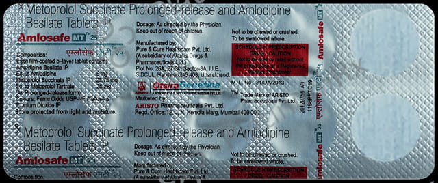 Amlosafe MT 5/25mg Tablet PR 10s