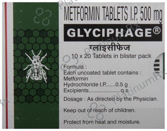 Glyciphage 500mg Tablet 20s
