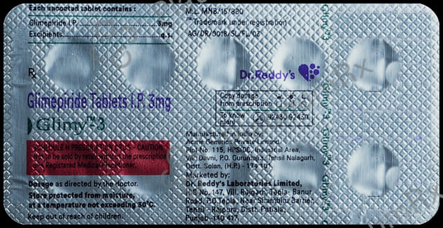 Glimy 3mg Tablet 10s