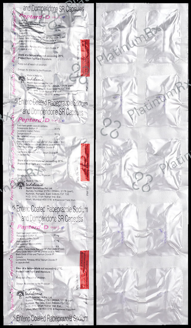 Peptard D 30/20mg Capsule SR 10s