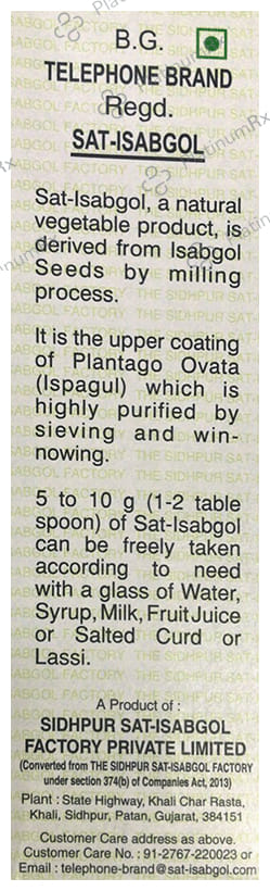 Sat-Isabgol Powder Eases Constipation 200gm