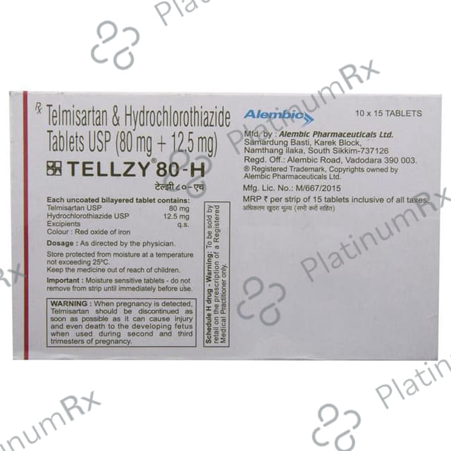 Tellzy 80 H 12.5/80mg Tablet 15s