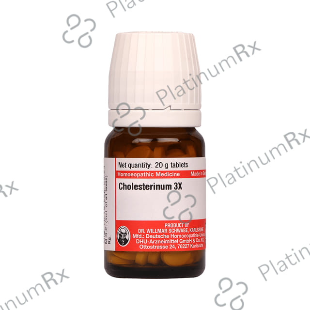 Dr Willmar Schwabe Germany Cholesterinum Trituration Tablet 3X