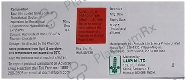 Allerkast LC 5/10mg Tablet 15s