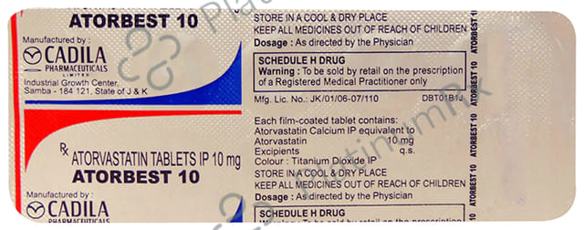 Atorbest 10 Tablet