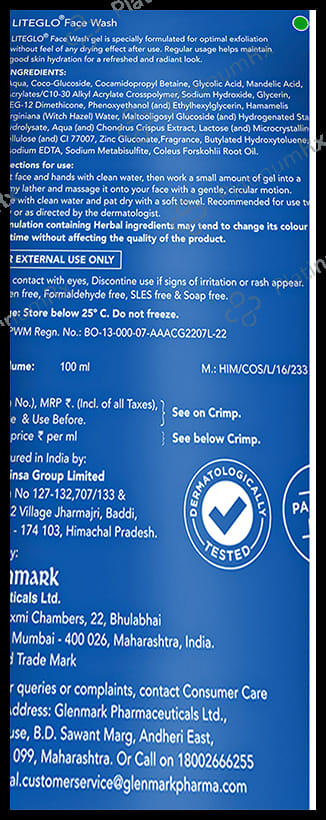 Lite Glo Face Wash 100ml