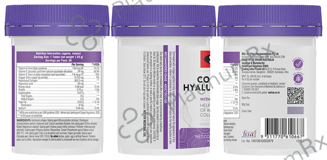 Swisse Collagen + Hyaluronic Acid - With Vitamin C & E for Anti-Wrinkle Support - Tablet